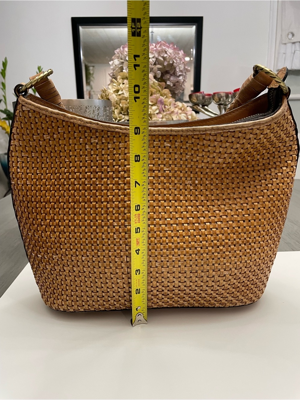 Patricia Nash Woven Leather Hobo Bag in Tan - Picture 10 of 12